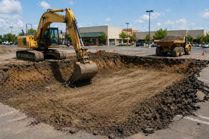 Parking Lot Excavation in Heber City, UT