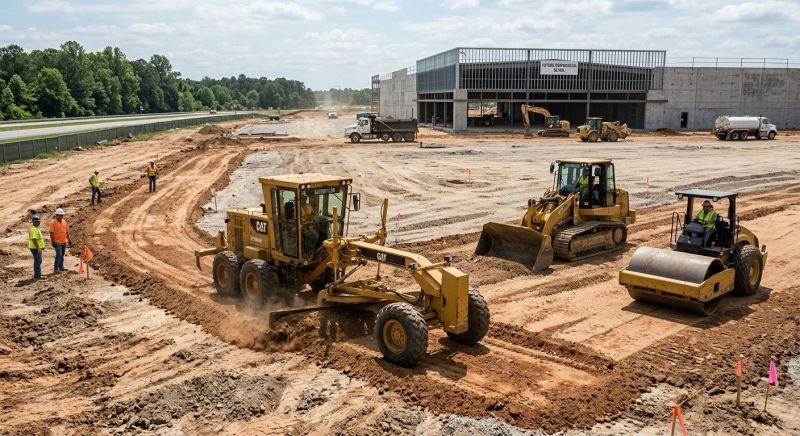Parking Lot Excavation in Acworth, GA