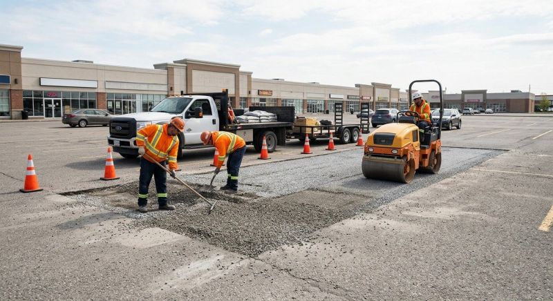 Parking Lot Gravel Repair in Cumming, GA
