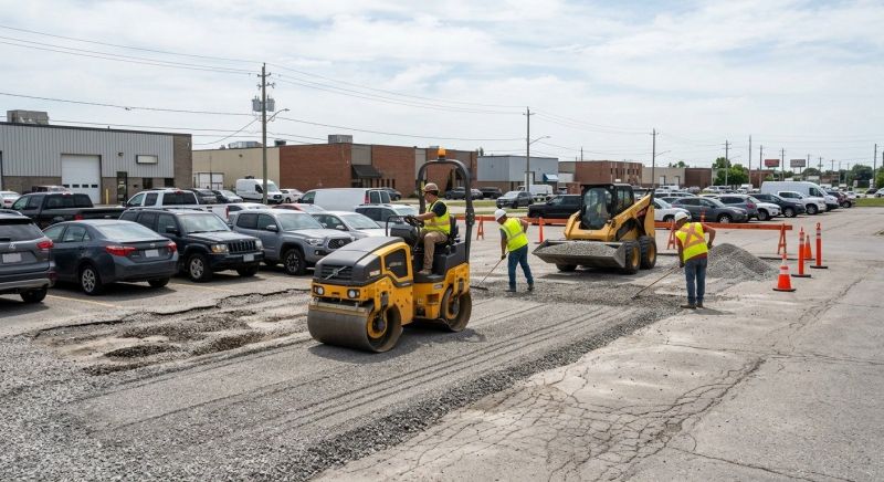 Parking Lot Gravel Repair in Buford, GA
